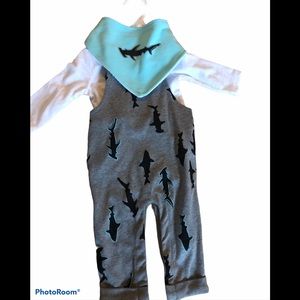NWT 3 Piece Infant overall set
